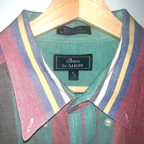2 Dover By Arrow Vintage long sleeve shirts XL - Picture 6 of 7